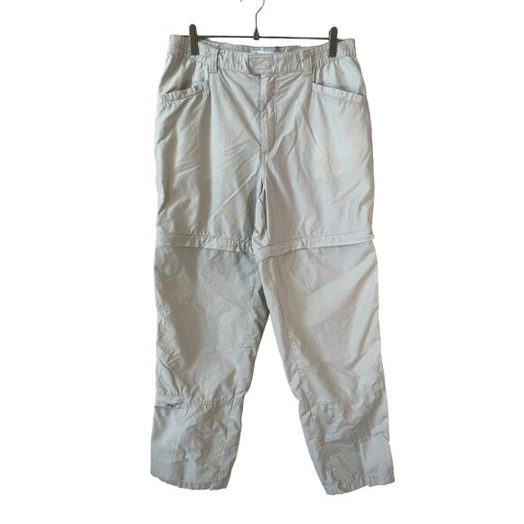 COLUMBIA Women's Convertible Pants Beige 10 Regular Hiking Trail Outdoor Active - Picture 1 of 12